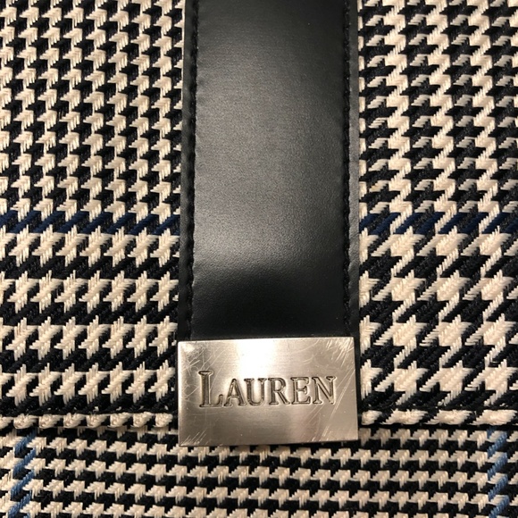 Ralph Lauren houndstooth plaid purse - Picture 4 of 5